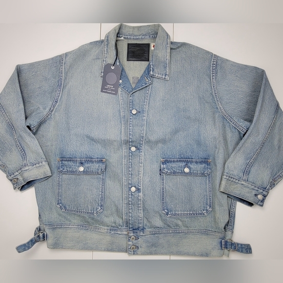 Levi’s Japanese Denim Utility Trucker Jacket Men's Size XXL Made In Japan New - Picture 1 of 13